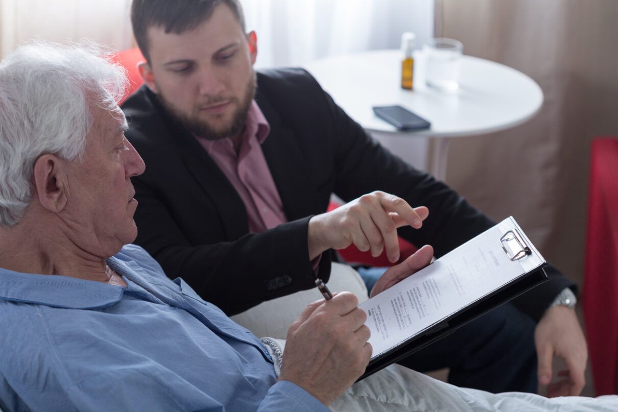 signing with an attorney after a cancer misdiagnosis.