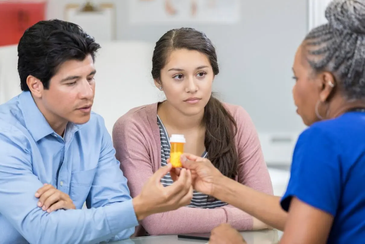 a patient being handed antibiotics for Stenotrophomonas Maltophilia